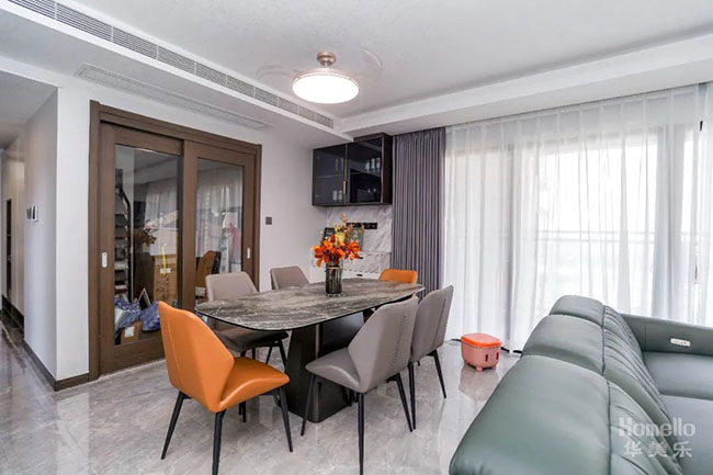 136㎡四居，實(shí)用軟裝搭配，靈活的起居動線，打造元素豐富的生活